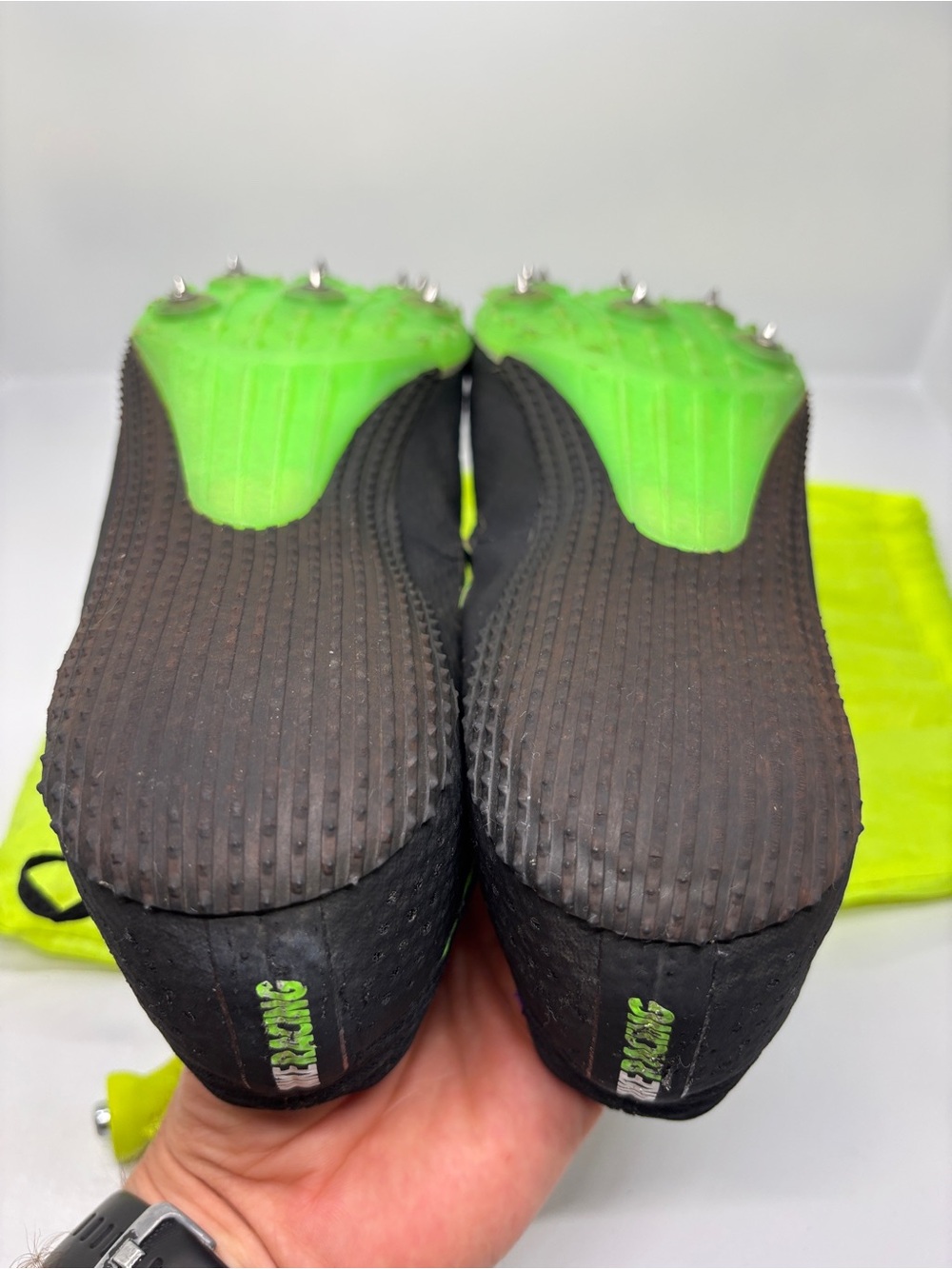 Nike Zoom Rival S 8 Sprint Track Spikes Men’s 12 Black Purple Green - Picture 13 of 13